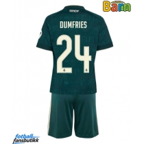 Real Madrid Denzel Dumfries #24 Bortedraktsett Barn 2026-27 Kortermet (+ Korte bukser)